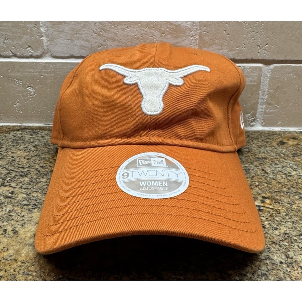 New Era Texas Longhorns 9TWENTY Adjustable Strapback Baseball Hat Womens